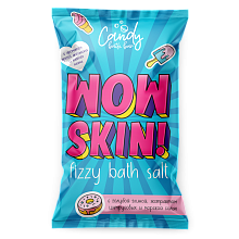 Шипучая соль для ванн  Candy bath bar  "Wow Skin"